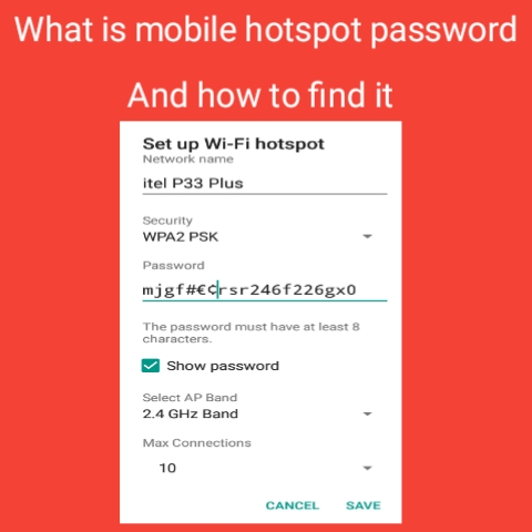 How to find mobile hotspot password