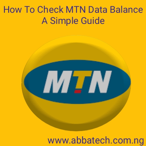 How to check MTN data balance