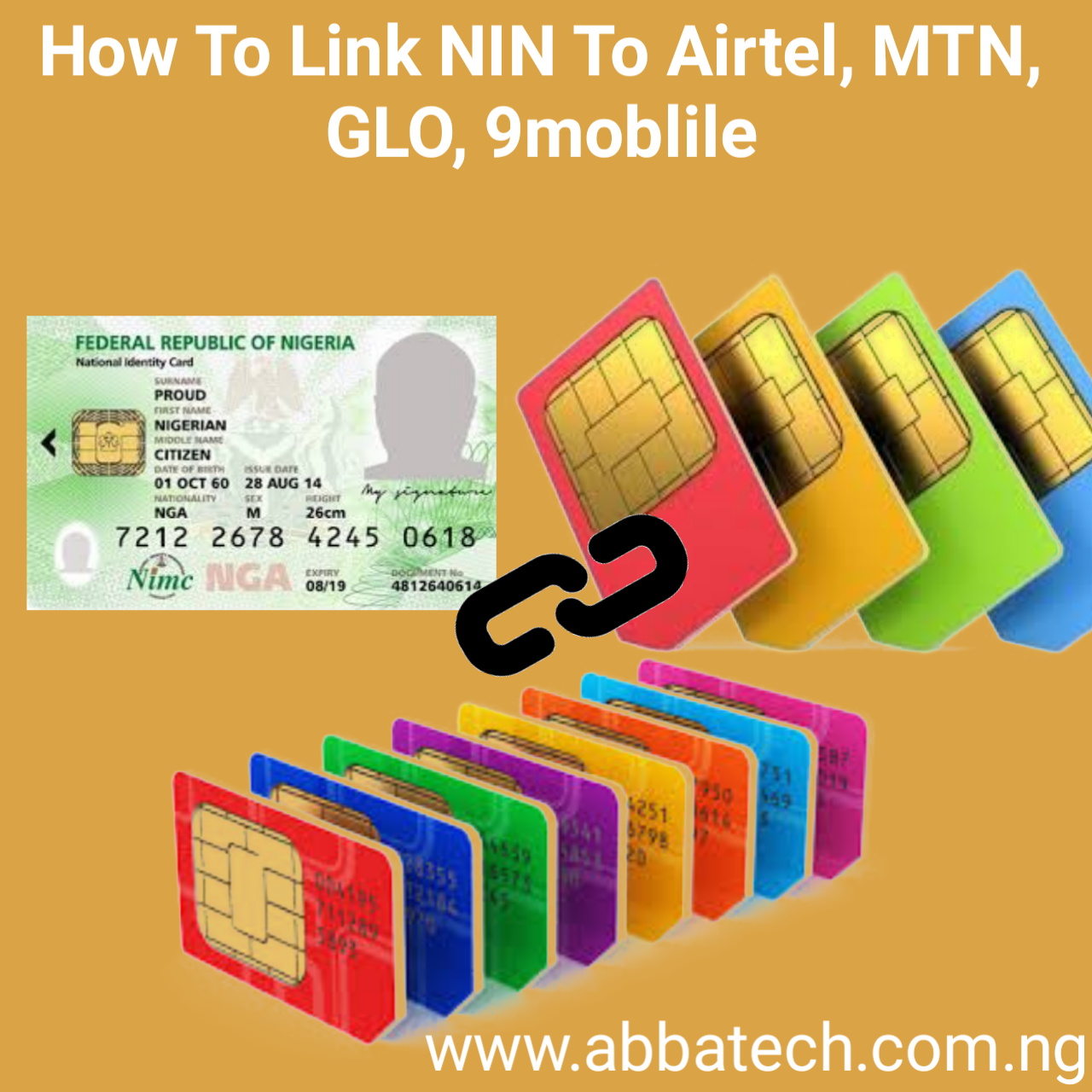 How to link NIN to airtel, MTN, GLO and 9mobile